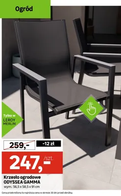 Krzesło ogrodowe Odyssea Gamma promocja w Leroy Merlin