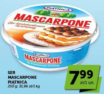 Ser Mascarpone Piątnica promocja w Euro Sklep