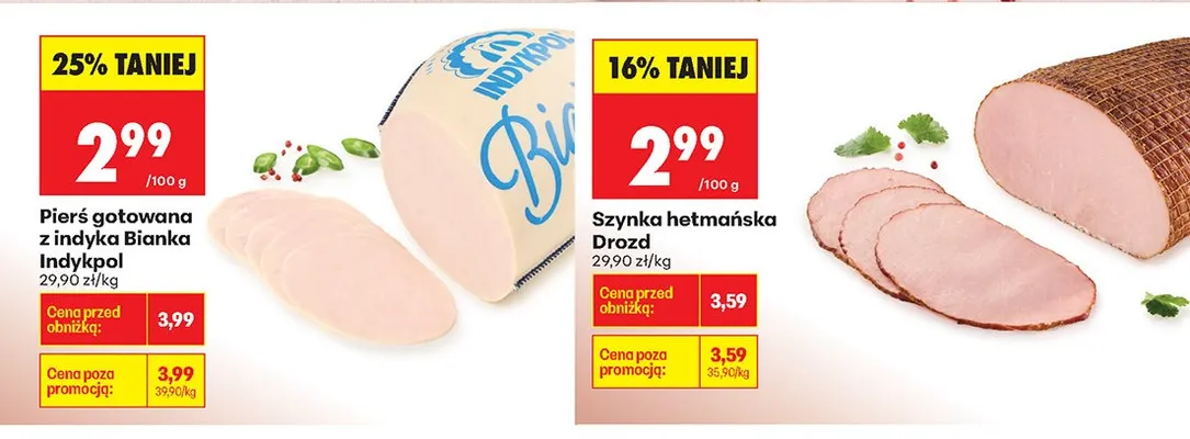 Pierś gotowana z indyka promocja w Biedronka