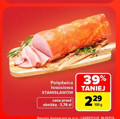 Polędwica łososiowa Stanisławów promocja w Carrefour