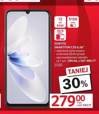 Smartfon OUKITEL C35 promocja w Selgros