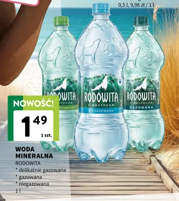 Woda mineralna delikatnie gazowana promocja w Intermarche