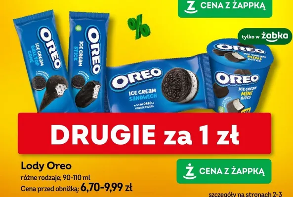 Lody Oreo Ice Cream Stick promocja w Żabka