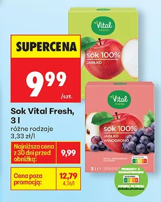 Sok różne rodzaje promocja w Biedronka