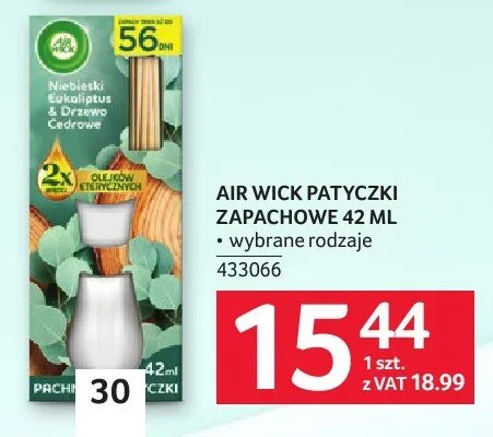 Patyczki zapachowe Air Wick promocja w Selgros