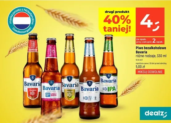 Piwo bezalkoholowe Bavaria promocja w Dealz