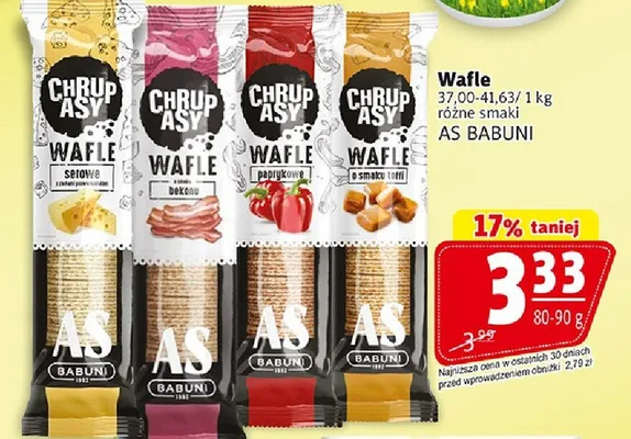 Wafle różne smaki promocja w Prim Market