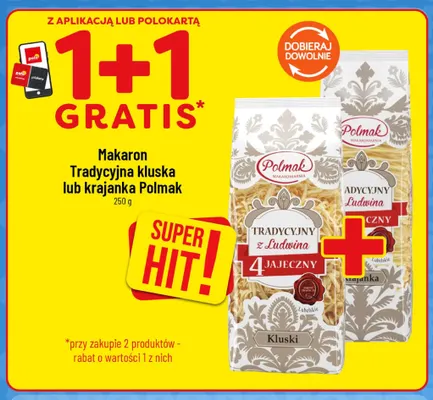 Makaron tradycyjna kluska Polmak promocja w POLOmarket
