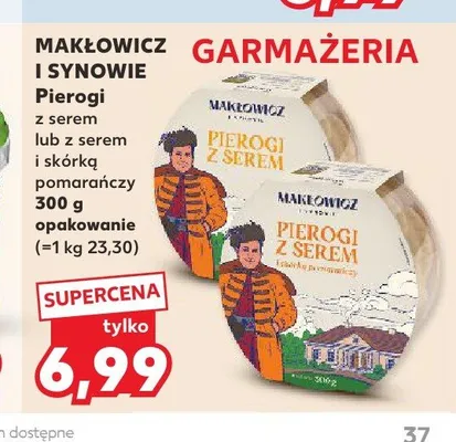 Pierogi z serem i skórką pomarańczy Makłowicz i Synowie promocja w Kaufland