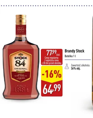 Brandy Stock promocja w Aldi
