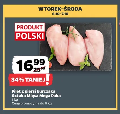Filet z piersi kurczaka Sztuka Mięsa Mega Paka promocja w Netto