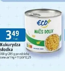 Kukurydza słodka Eco+ promocja w Leclerc