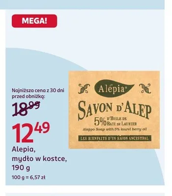 Mydło w kostce Alepia Savon d'Alep promocja w Rossmann
