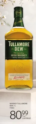 Whiskey Tullamore Dew 40% 1 L promocja w Selgros
