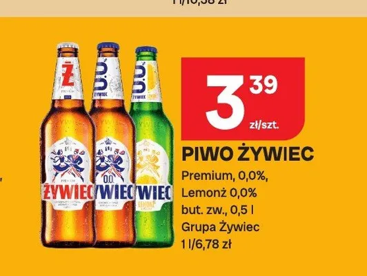 Piwo Żywiec Premium promocja w Chorten