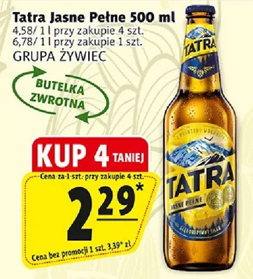 Tatra jasne pełne promocja w Prim Market