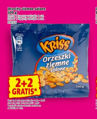 Orzeszki ziemne solone Kriss promocja w Prim Market