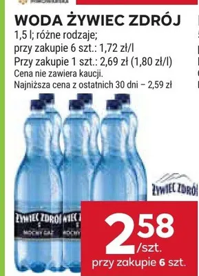 Woda Żywiec Zdrój promocja w Stokrotka