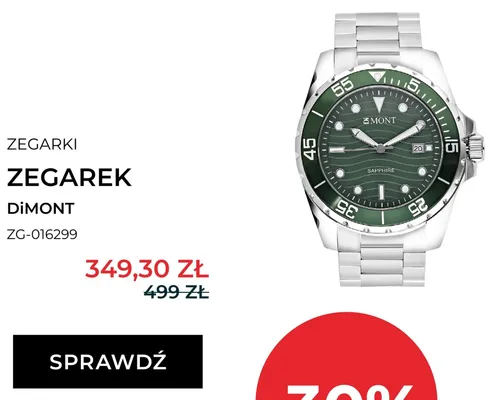 Zegarek DiMONT ZG-016299 promocja w Briju
