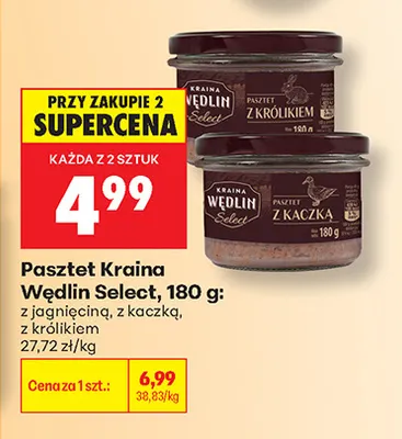 Pasztet z jagnięciną Kraina Wędlin Select promocja w Biedronka