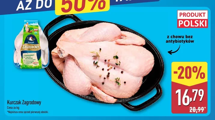 Kurczak Zagrodowy promocja w Aldi