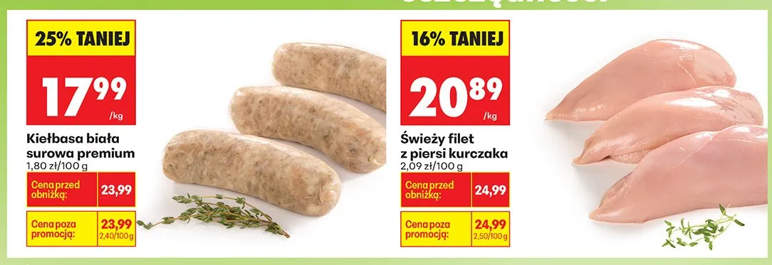 Świeży filet z piersi kurczaka promocja w Biedronka