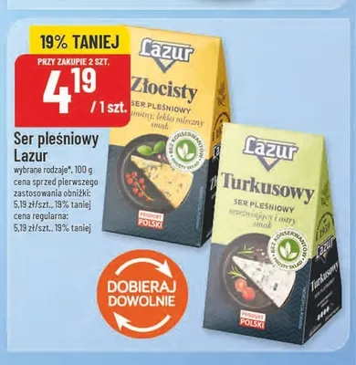 Ser pleśniowy Turkusowy Lazur promocja w POLOmarket