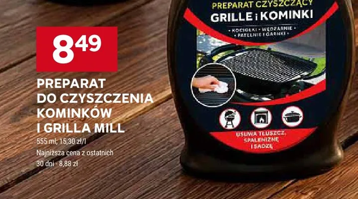 Preparat do czyszczenia kominków i grilla Mill Clean promocja w Stokrotka