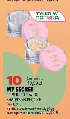 Pigment do powiek My Secret Season's Secret promocja w Drogerie Natura