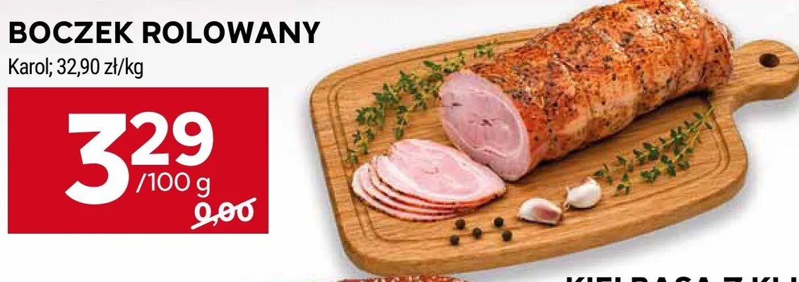 Boczek rolowany Karol promocja w Stokrotka