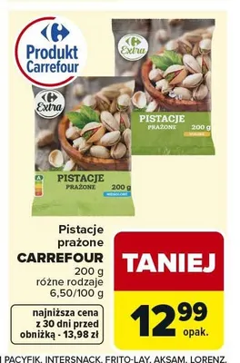 Pistacje prażone Carrefour promocja w Carrefour