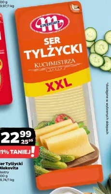 Ser Tylżycki plastry Mlekovita promocja w Netto