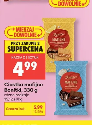 Ciastka mafijne Bonitki promocja w Biedronka