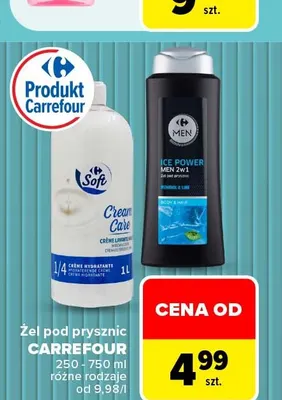 Żel pod prysznic Carrefour Men Ice Power 2w1 promocja w Carrefour