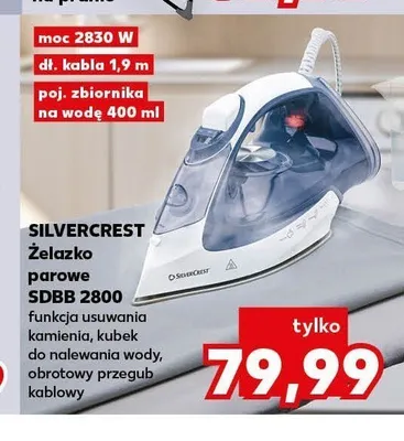 Żelazko parowe Silvercrest SDBB 2800 promocja w Kaufland