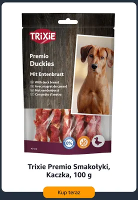 Przysmaki dla psów Trixie Premio Duckies z kaczką promocja w Amazon