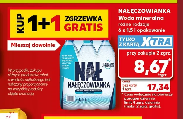 Woda mineralna niegazowana Nałęczowianka 6-pak promocja w Kaufland