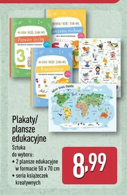 Plakaty plansze edukacyjne promocja w Aldi