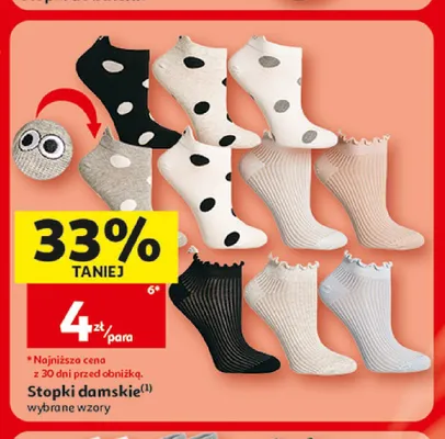 Stopki damskie Inextenso promocja w Auchan