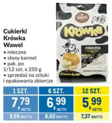 Cukierki Krówka Wawel mleczna promocja w Makro