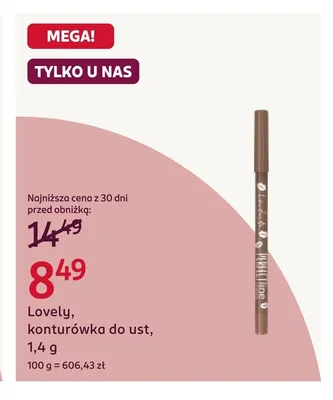 Konturówka do ust Lovely promocja w Rossmann