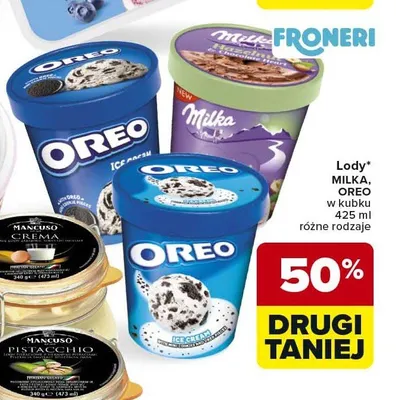 Lody Oreo w kubku promocja w Carrefour Market