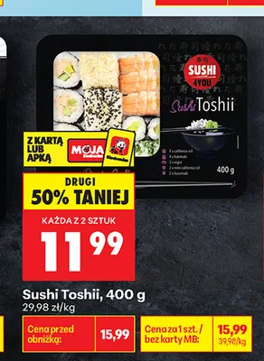 Sushi Toshii Sushi 4 You promocja w Biedronka