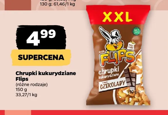 Chrupki kukurydziane Flips promocja w Netto