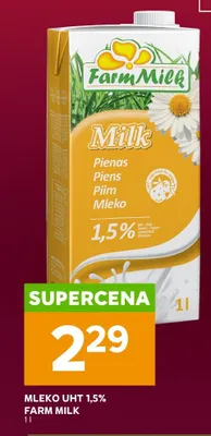 Mleko UHT 1.5% promocja w Stokrotka