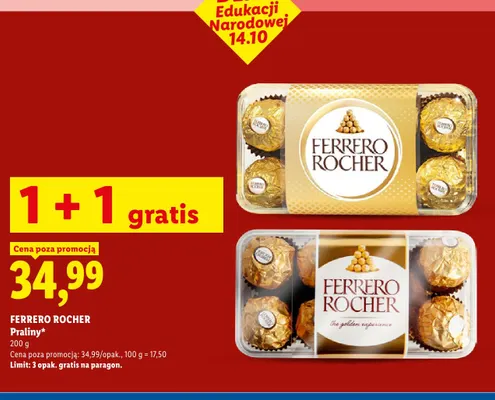 Praliny Ferrero Rocher promocja w Lidl