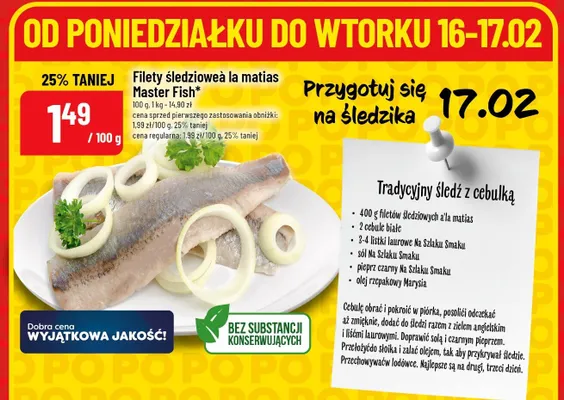 Filety śledziowe la matias promocja w POLOmarket