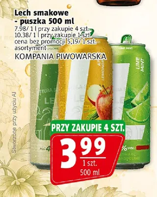Piwo bezalkoholowe Lech promocja w Prim Market