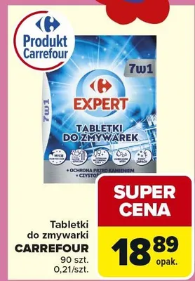 Tabletki do zmywarki 7w1 promocja w Carrefour