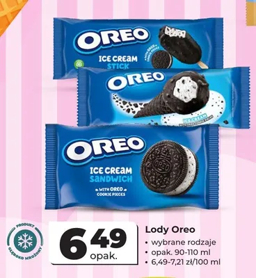 Lody Oreo Ice Cream Sandwich promocja w Odido